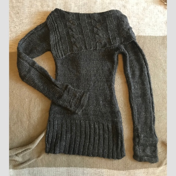 Wet Seal Cowl Neck Tunic Sweater - Picture 3 of 5